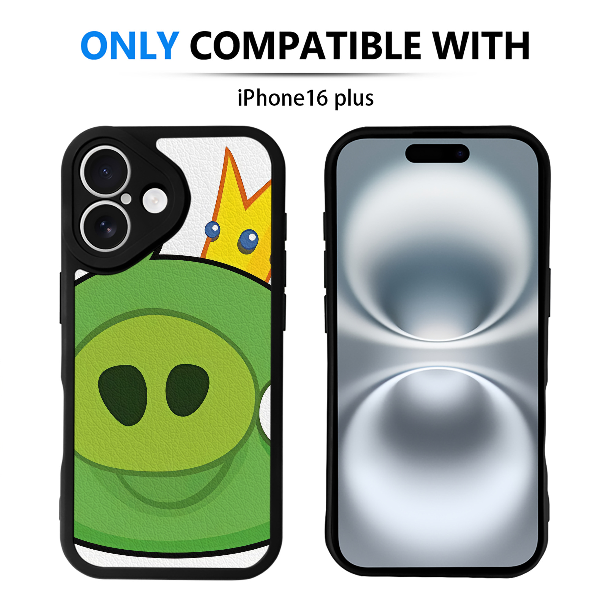 （画像用） Angry Birds アングリーバード 【iPhone 16シリーズ対応】シリコンスマホケース（レザー調） 材質：シリコン